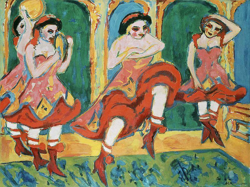 Ernst Ludwig Kirchner CzardastAnzerinnen, Spain oil painting art